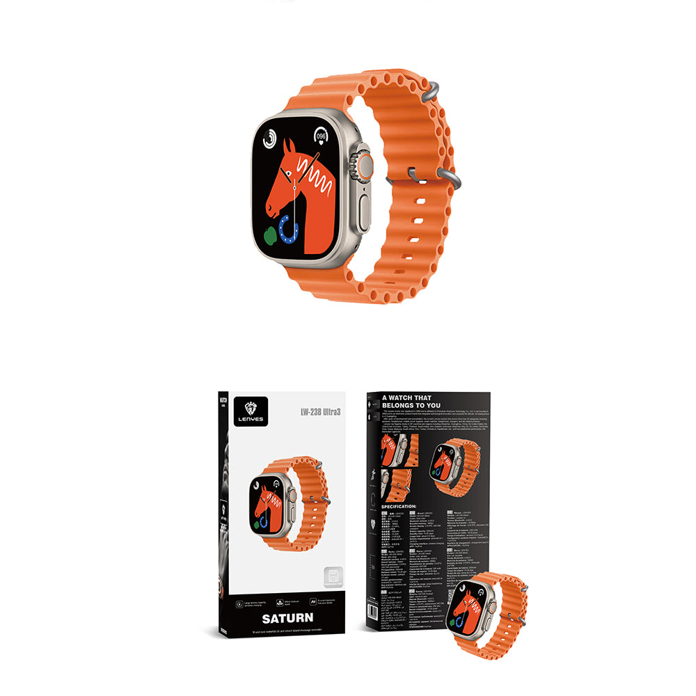 Lenyes LW-238 Ultra3 Saturn Serisi iOS ve Android Uyumlu Akıllı Saat Lenyes LW-238 Ultra3 Saturn Serisi iOS ve Android Uyumlu Akıllı Saat